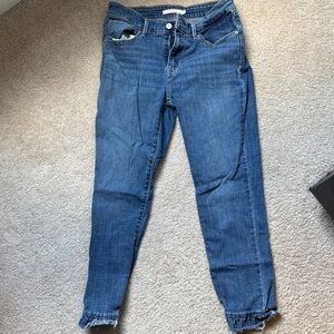 Signature by Levi Strauss Women's Cropped Blue Jeans